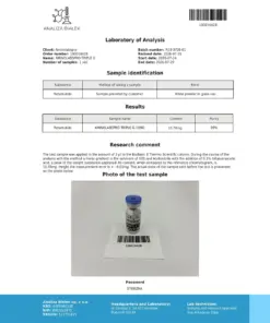 COA Triple G 10mg - Charge R10-0726-01, 99 % Reinheit