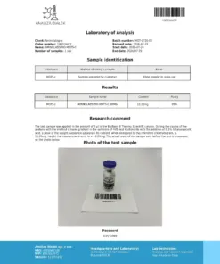 COA MOTS-C 10mg - Charge MOT-0726-02, 99 % Reinheit