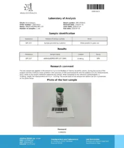 COA BPC-157 10mg - Charge BPC-0726-01, 99 % Reinheit