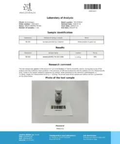 COA TB-500 10mg - Charge TB5-0726-01, 99 % Reinheit