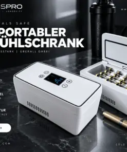 Peptid-Kühlschrank mobil – mit Temperaturanzeige – Bild 2